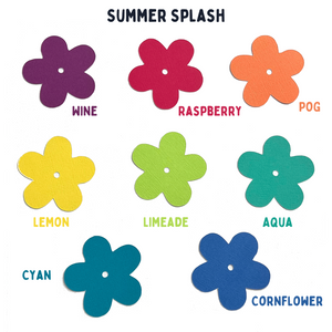 Paper Flowers - Pack of 25 Cuts in Summer Splash