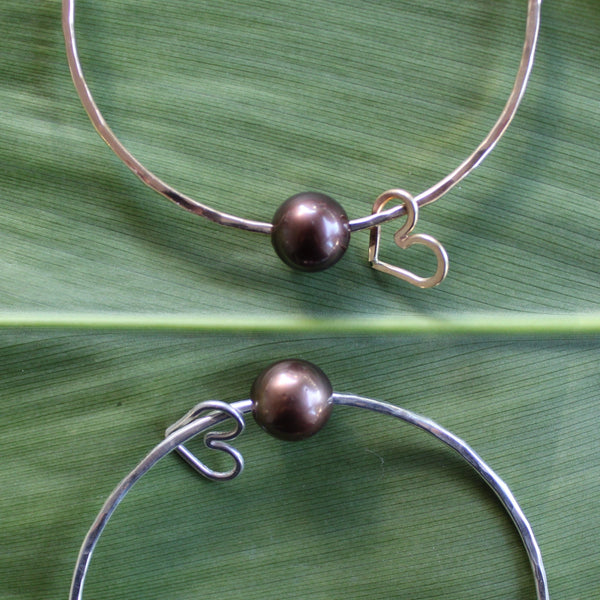 Chocolate Pearl Bangle