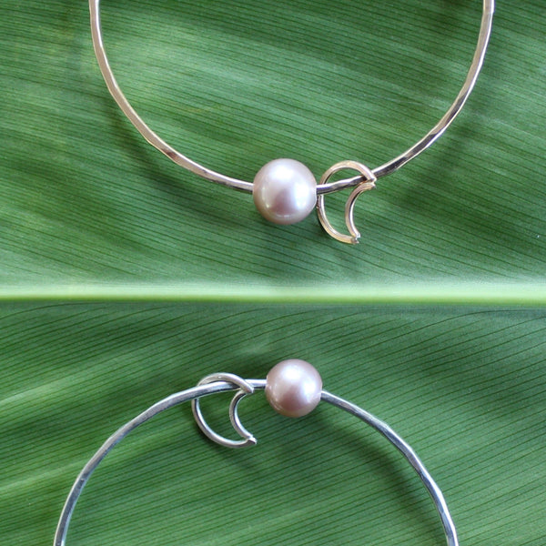 Pink Pearl Bangle