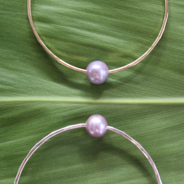 Lavender Pearl Bangle