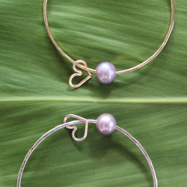 Lavender Pearl Bangle